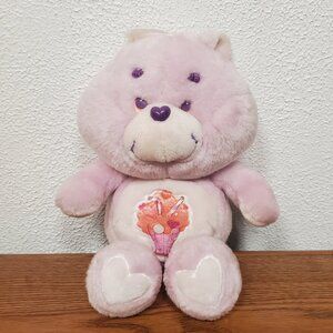 Vintage Plush Milkshake Care Bear - Purple - 12" Stuffed Animal